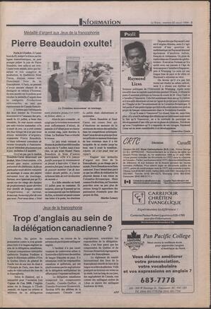 Le Soleil de Colombie-Britannique, July 22, 1994, page 3