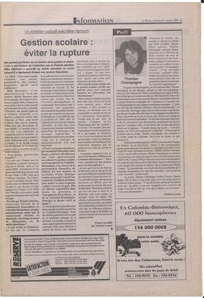 Le Soleil de Colombie-Britannique, January 21, 1994, page 3
