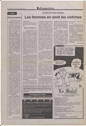 Le Soleil de Colombie-Britannique, January 21, 1994, page 2