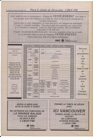 Le Soleil de Colombie-Britannique, December 10, 1993, page 6