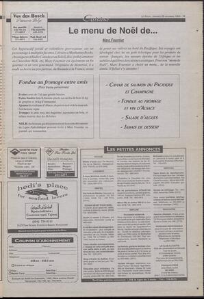 Le Soleil de Colombie-Britannique, November 26, 1993, page 11