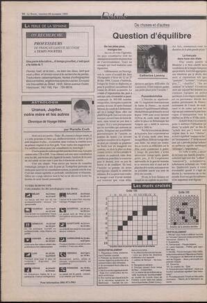 Le Soleil de Colombie-Britannique, November 26, 1993, page 10