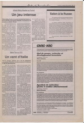 Le Soleil de Colombie-Britannique, November 26, 1993, page 9
