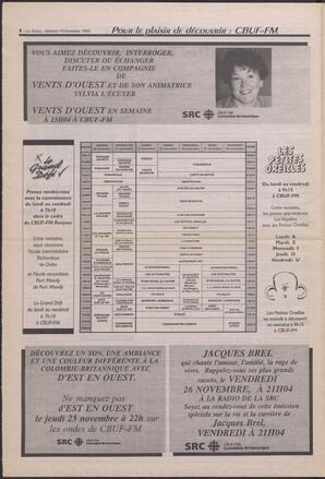 Le Soleil de Colombie-Britannique, November 19, 1993, page 6