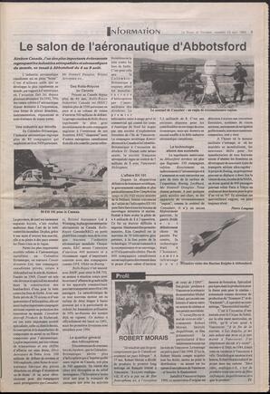Le Soleil de Colombie-Britannique, August 13, 1993, page 3