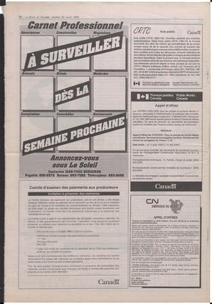 Le Soleil de Colombie-Britannique, July 23, 1993, page 12