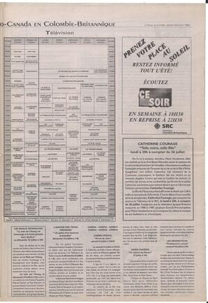 Le Soleil de Colombie-Britannique, July 23, 1993, page 7