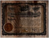John Malm Certificate for Shares