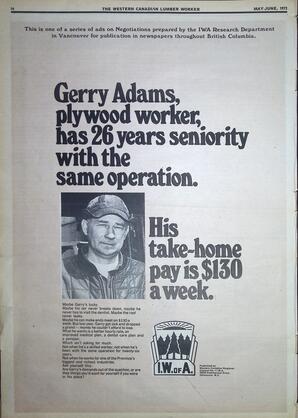   The Western Canadian Lumber Worker, Vol. XL No. 4, May-Jun. 1972   , page 14