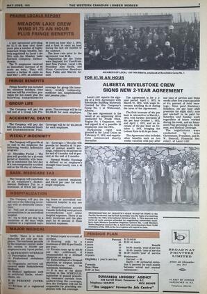   The Western Canadian Lumber Worker, Vol. XL No. 4, May-Jun. 1972   , page 3