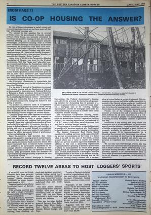   The Western Canadian Lumber Worker, Vol. XL No. 3, Apr.-May 1972   , page 12