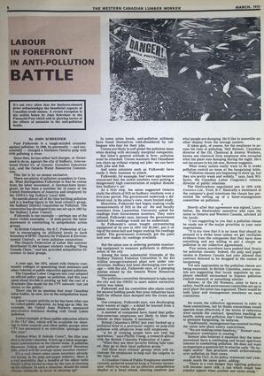   The Western Canadian Lumber Worker, Vol. XL No. 2, Mar. 1972   , page 8