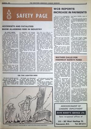   The Western Canadian Lumber Worker, Vol. XL No. 2, Mar. 1972   , page 5