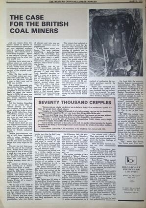   The Western Canadian Lumber Worker, Vol. XL No. 2, Mar. 1972   , page 4