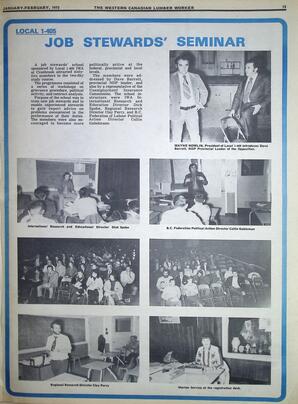   The Western Canadian Lumber Worker, Vol. XL No. 1, Jan.-Feb. 1972   , page 13