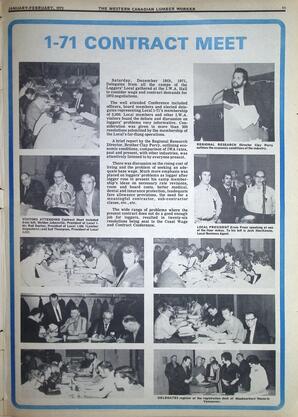   The Western Canadian Lumber Worker, Vol. XL No. 1, Jan.-Feb. 1972   , page 11