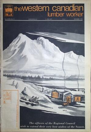   The Western Canadian Lumber Worker, Vol. XXXIX No. 11, Dec. 1971   , page 1