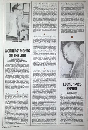   The Western Canadian Lumber Worker, Vol. XLVIII No. 7, Aug. 1980   , page 6