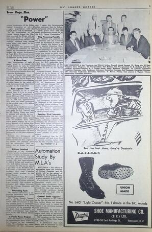   The B.C. Lumber Worker, Vol. XXVII, No. 4, 2nd Issue Feb. 1960   , page 3