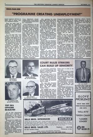   The Western Canadian Lumber Worker, Vol. XXXIX No. 9, Oct. 1971   , page 4