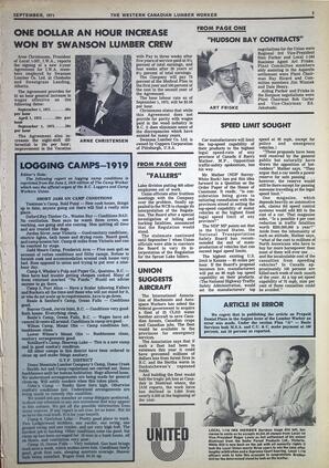   The Western Canadian Lumber Worker, Vol. XXXIX No. 8, Sep. 1971   , page 3
