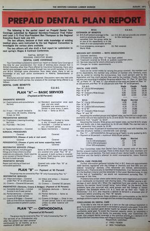   The Western Canadian Lumber Worker, Vol. XXXIX No. 7, Aug. 1971   , page 2