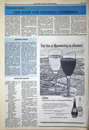   The Western Canadian Lumber Worker, Vol. XXXIX No. 5, May. 1971   , page 12