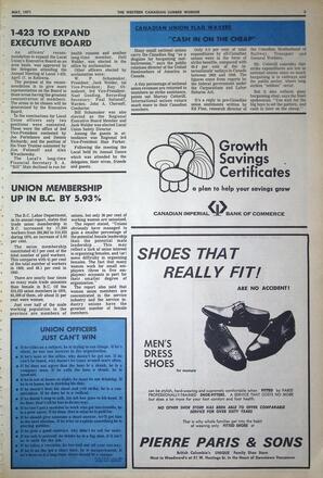   The Western Canadian Lumber Worker, Vol. XXXIX No. 5, May. 1971   , page 5