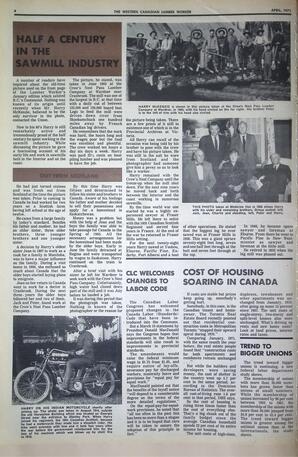   The Western Canadian Lumber Worker, Vol. XXXIX No. 4, Apr. 1971   , page 4