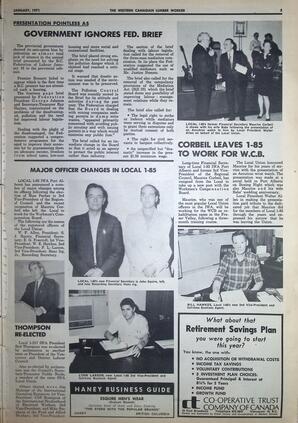   The Western Canadian Lumber Worker, Vol. XXXIX No. 1, Jan. 1971   , page 3