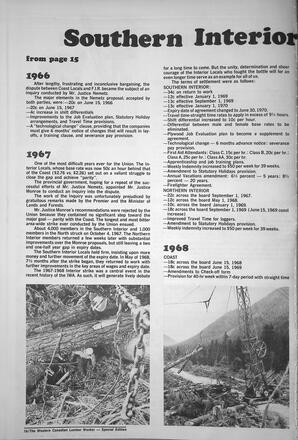   The Western Canadian Lumber Worker, BC Centennial Special Edition, Jan. 1971   , page 16