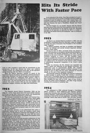   The Western Canadian Lumber Worker, BC Centennial Special Edition, Jan. 1971   , page 13