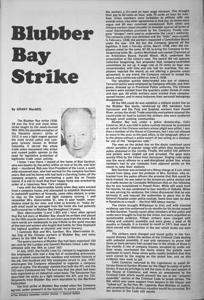  The Western Canadian Lumber Worker, BC Centennial Special Edition, Jan. 1971   , page 8