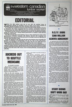   The Western Canadian Lumber Worker, Vol. XLVIII No. 6, Jun.-Jul. 1980   , page 4