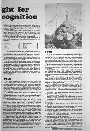   The Western Canadian Lumber Worker, BC Centennial Special Edition, Jan. 1971   , page 7