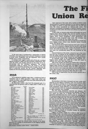   The Western Canadian Lumber Worker, BC Centennial Special Edition, Jan. 1971   , page 6