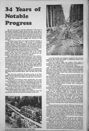   The Western Canadian Lumber Worker, BC Centennial Special Edition, Jan. 1971   , page 2