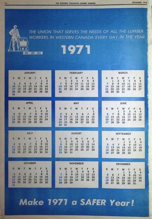   The Western Canadian Lumber Worker, Vol. XXXVIII No.9, Dec. 1970   , page 12