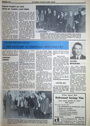   The Western Canadian Lumber Worker, Vol. XXXVIII No.9, Dec. 1970   , page 3