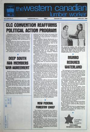   The Western Canadian Lumber Worker, Vol. XLVIII No. 6, Jun.-Jul. 1980   , page 1