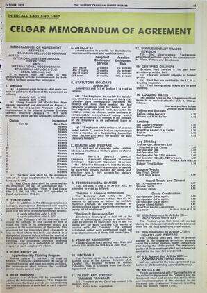   The Western Canadian Lumber Worker, Vol. XXXVIII No.7, Oct. 1970   , page 15