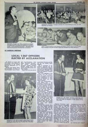   The Western Canadian Lumber Worker, Vol. XXXVIII No.7, Oct. 1970   , page 6