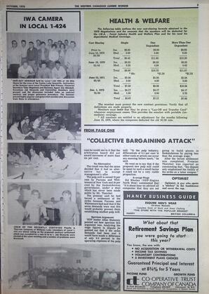   The Western Canadian Lumber Worker, Vol. XXXVIII No.7, Oct. 1970   , page 3