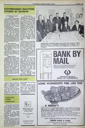   The Western Canadian Lumber Worker, Vol. XXXVIII No.7, Oct. 1970   , page 2