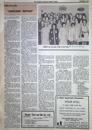   The Western Canadian Lumber Worker, Vol. XXXVIII No.6, Sep. 1970   , page 8