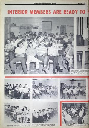   The Western Canadian Lumber Worker, Vol. XXXVIII No.5, Aug. 1970   , page 8