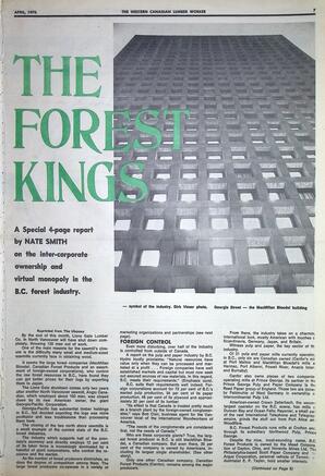   The Western Canadian Lumber Worker, Vol. XXXVIII No.4, Apr. 1970   , page 7