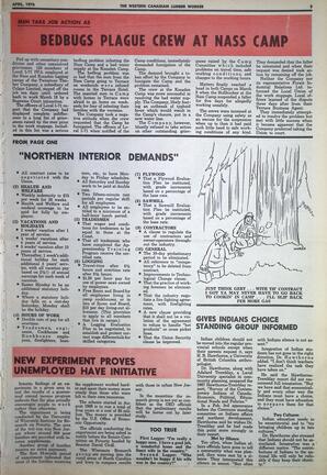   The Western Canadian Lumber Worker, Vol. XXXVIII No.4, Apr. 1970   , page 3