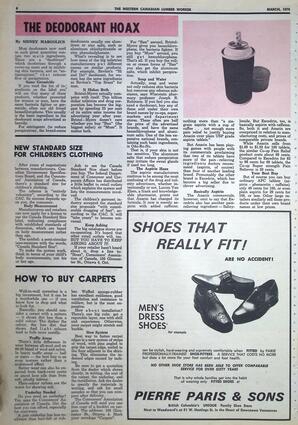   The Western Canadian Lumber Worker, Vol. XXXVIII No.3, Mar. 1970   , page 8