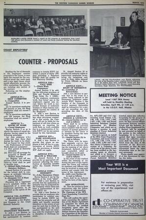   The Western Canadian Lumber Worker, Vol. XXXVIII No.3, Mar. 1970   , page 4